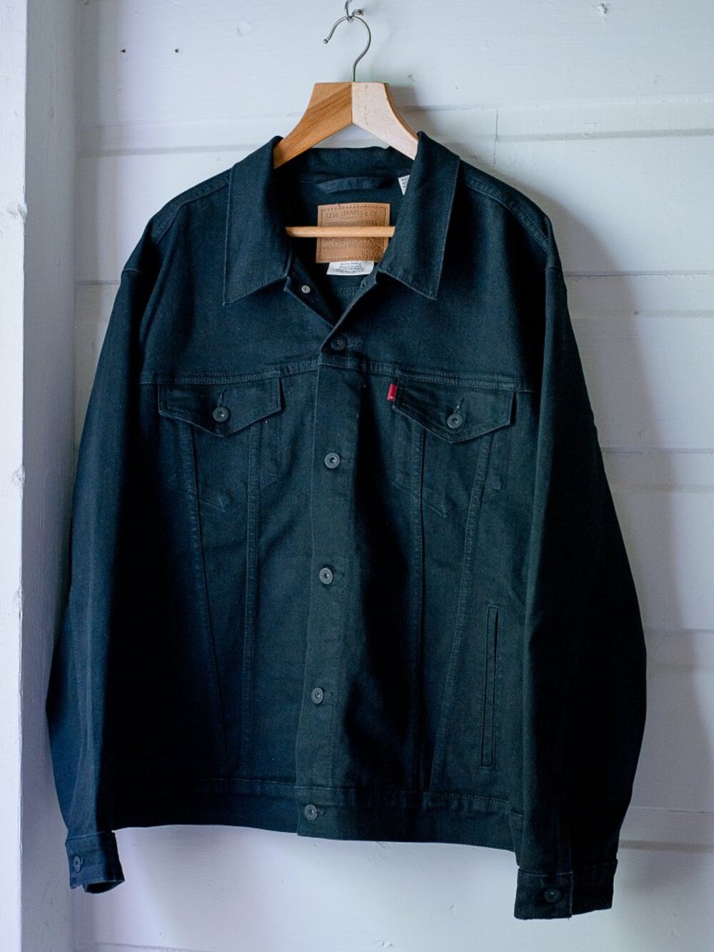 Levi's Premium Black Denim Trucker Jacket XXL